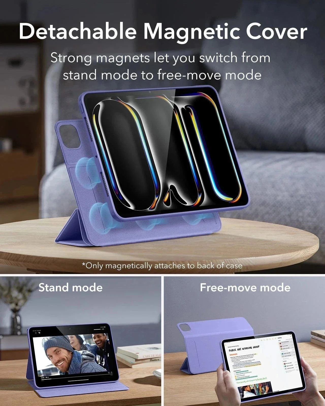 iPad Pro 11ʺ (2025) Rebound Hybrid Case 360 - Lavender - Image 4