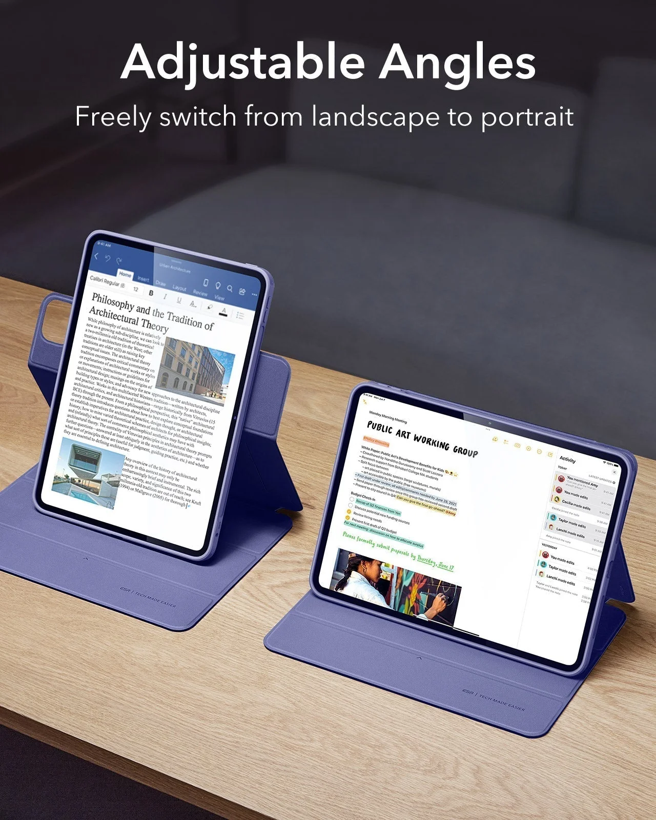 iPad Pro 11ʺ (2025) Rebound Hybrid Case 360 - Lavender - Image 5