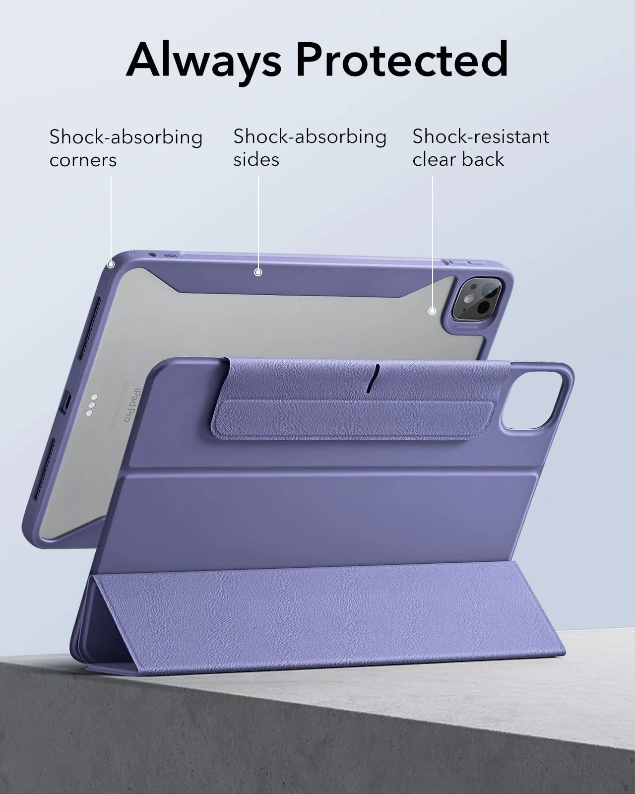 iPad Pro 11ʺ (2025) Rebound Hybrid Case 360 - Lavender - Image 7