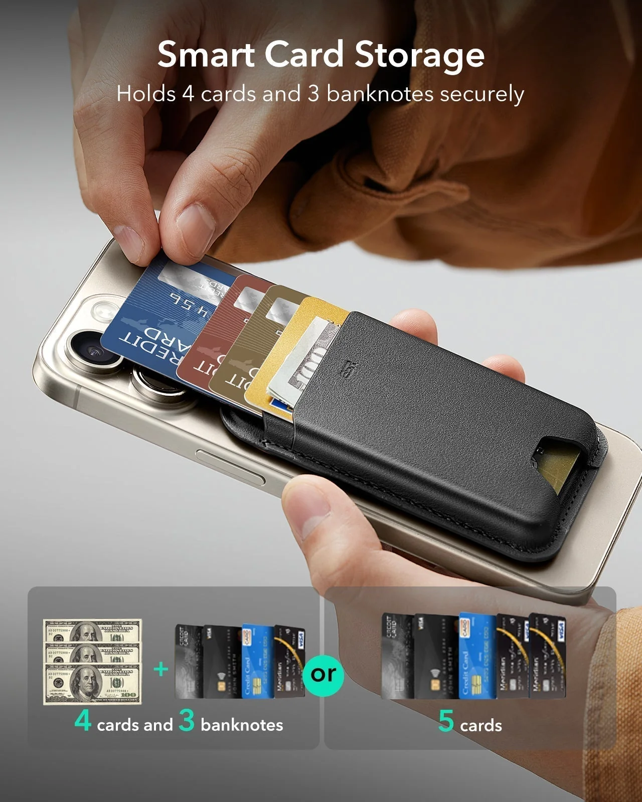 Magnetic Wallet Boost (HaloLock) - Desert Titanium - Image 2