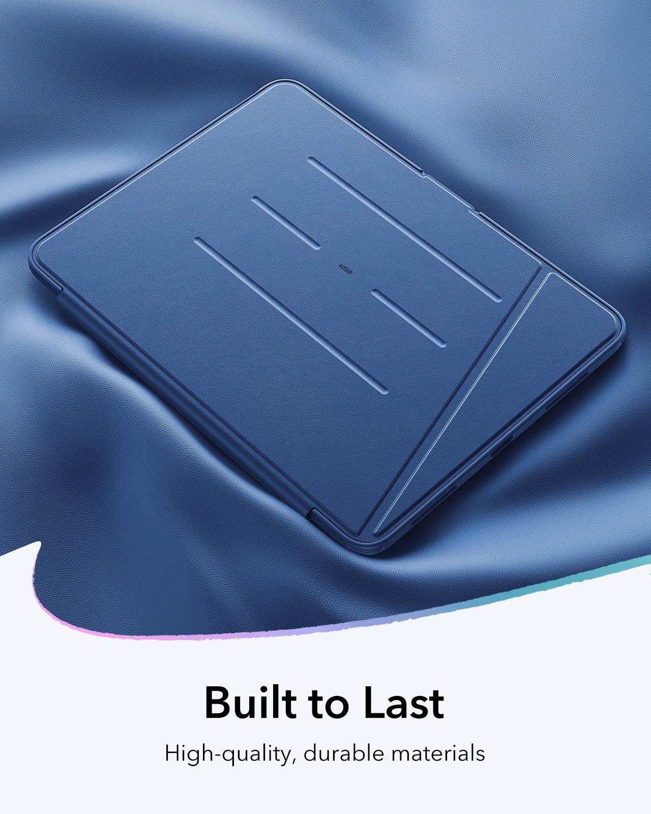 iPad Air 13" (M3) 2025 Bundle Flip Magnetic Case with Pencil Holder & Armorite® Paper-Feel Protection - Navy Blue - Image 9