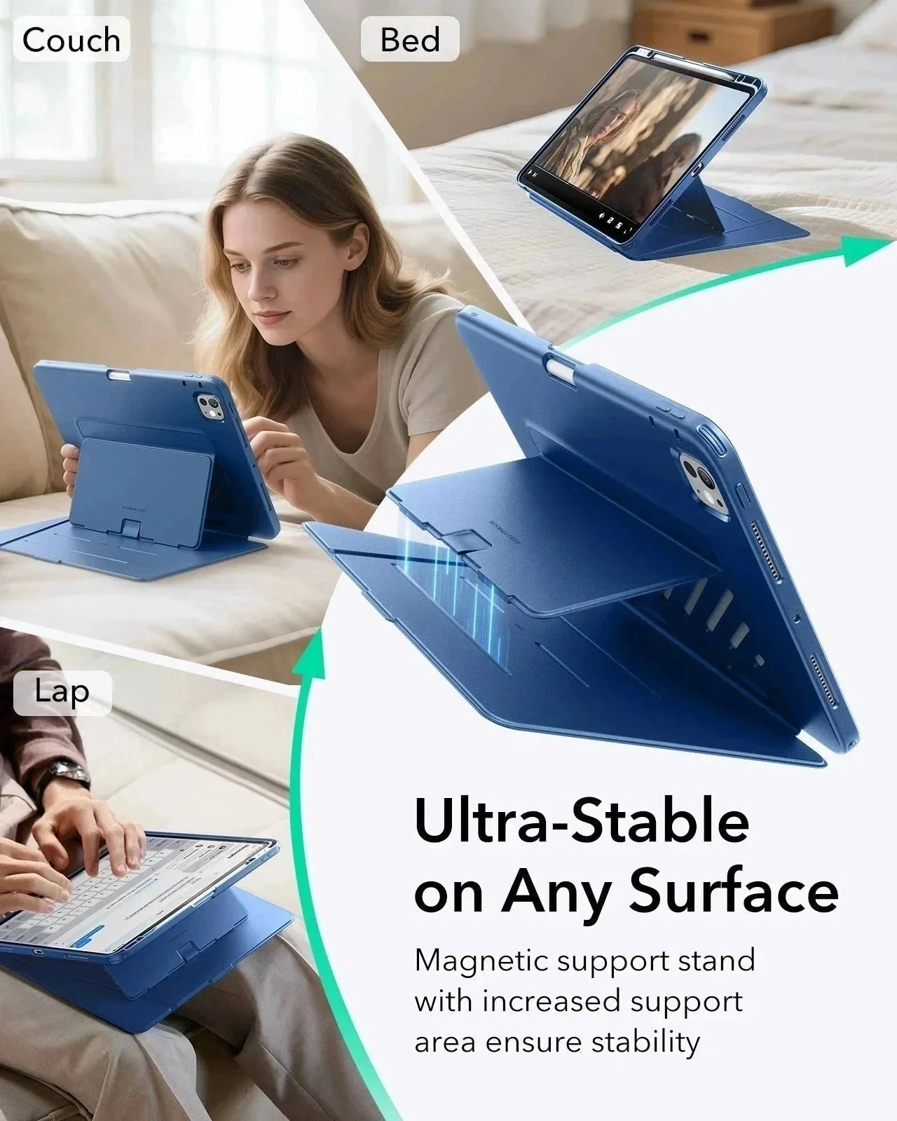 iPad Pro 11ʺ (2025) Flip Magnetic Protection Bundle - Navy Blue - Image 4