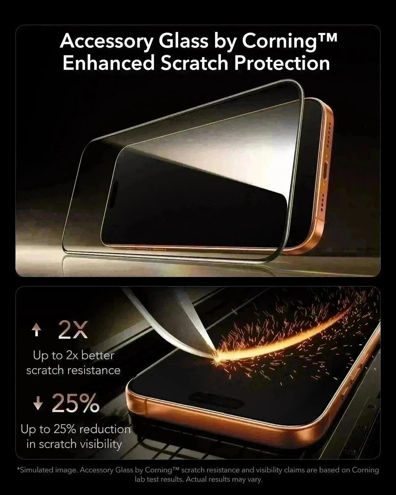 iPhone 17 Pro Max Bundle Classic Hybrid Magnetic Case (Camera Control, Stash Stand) and Armorite Pro Screen Protector - Frosted Orange - Image 4