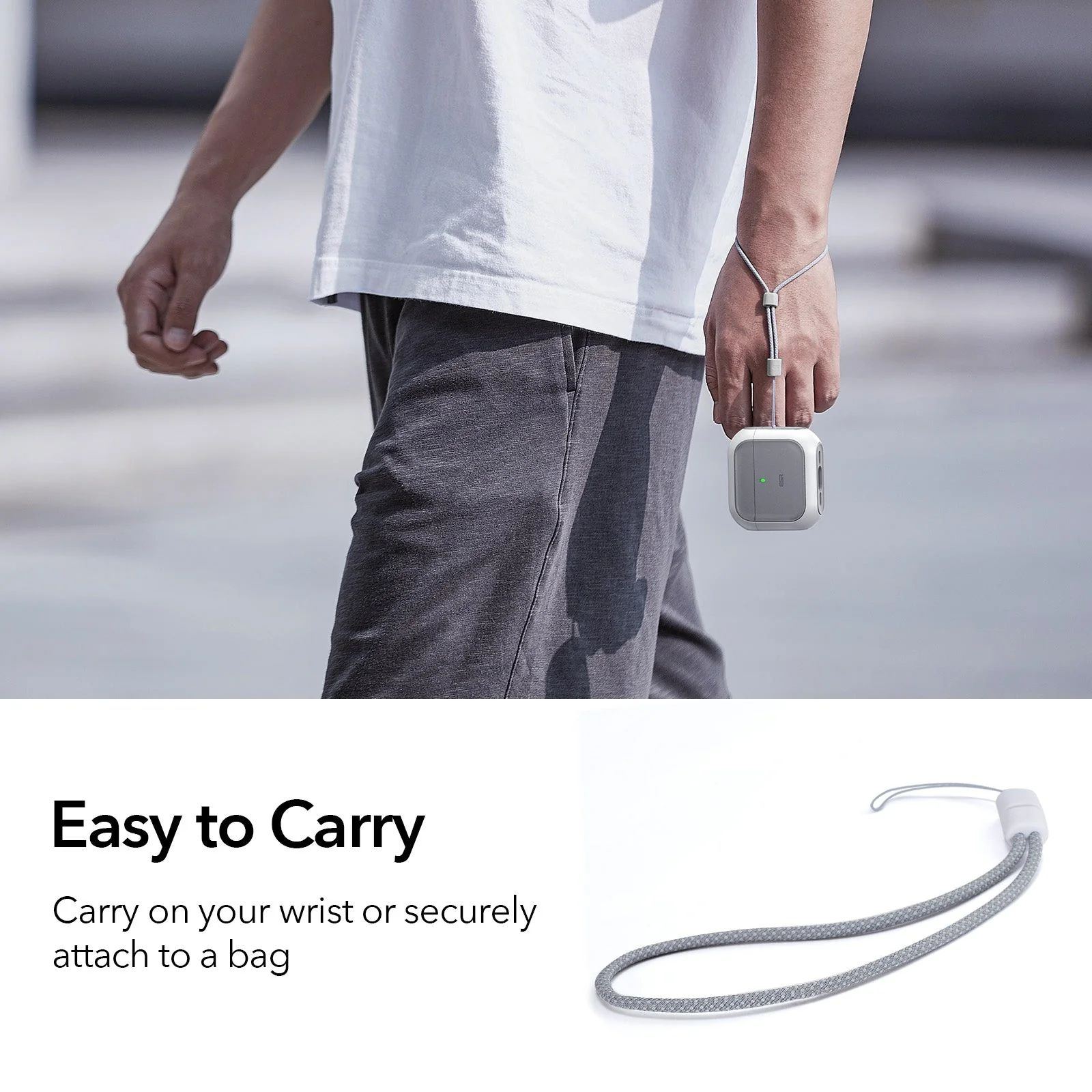 Orbit Hybrid Snap-and-Charge Bundle for AirPods 4 - Titanium - Image 8