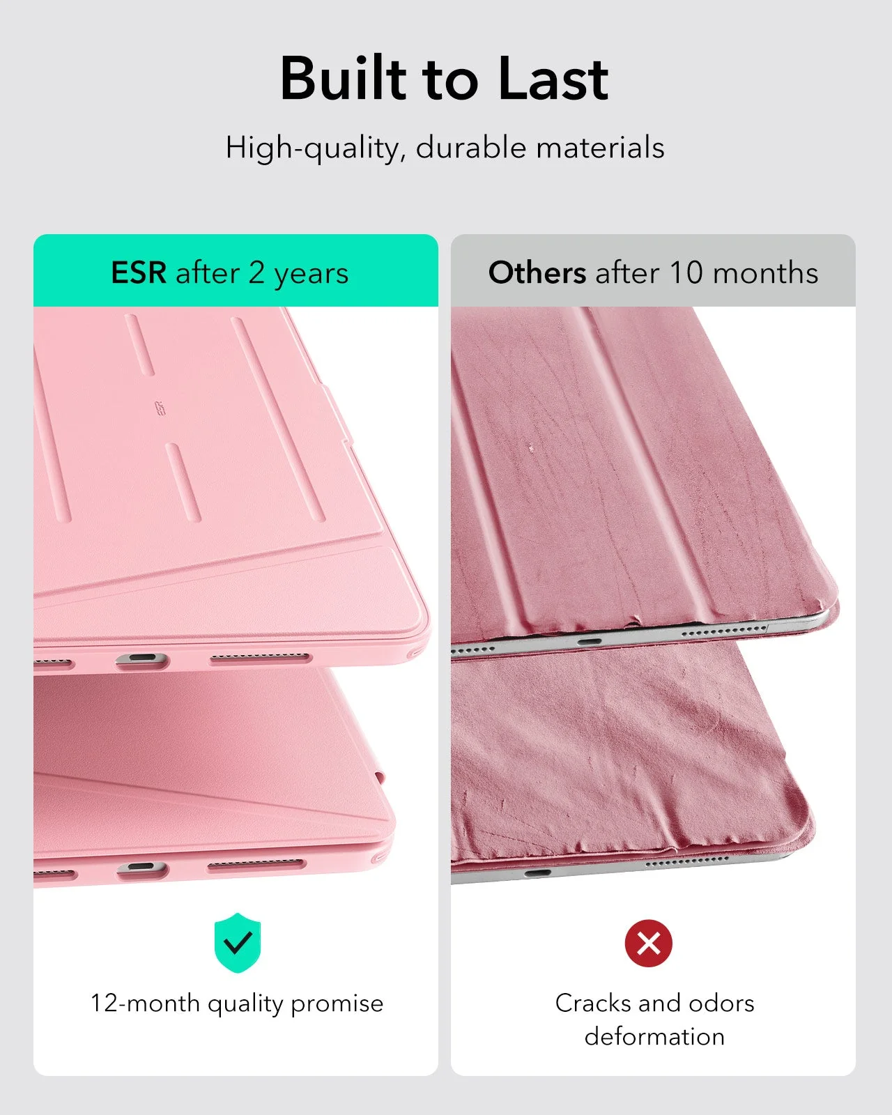 iPad Pro 13" (2025) Bundle Flip Magnetic Case with Pencil Holder & Armorite® Protection - Pink - Image 6