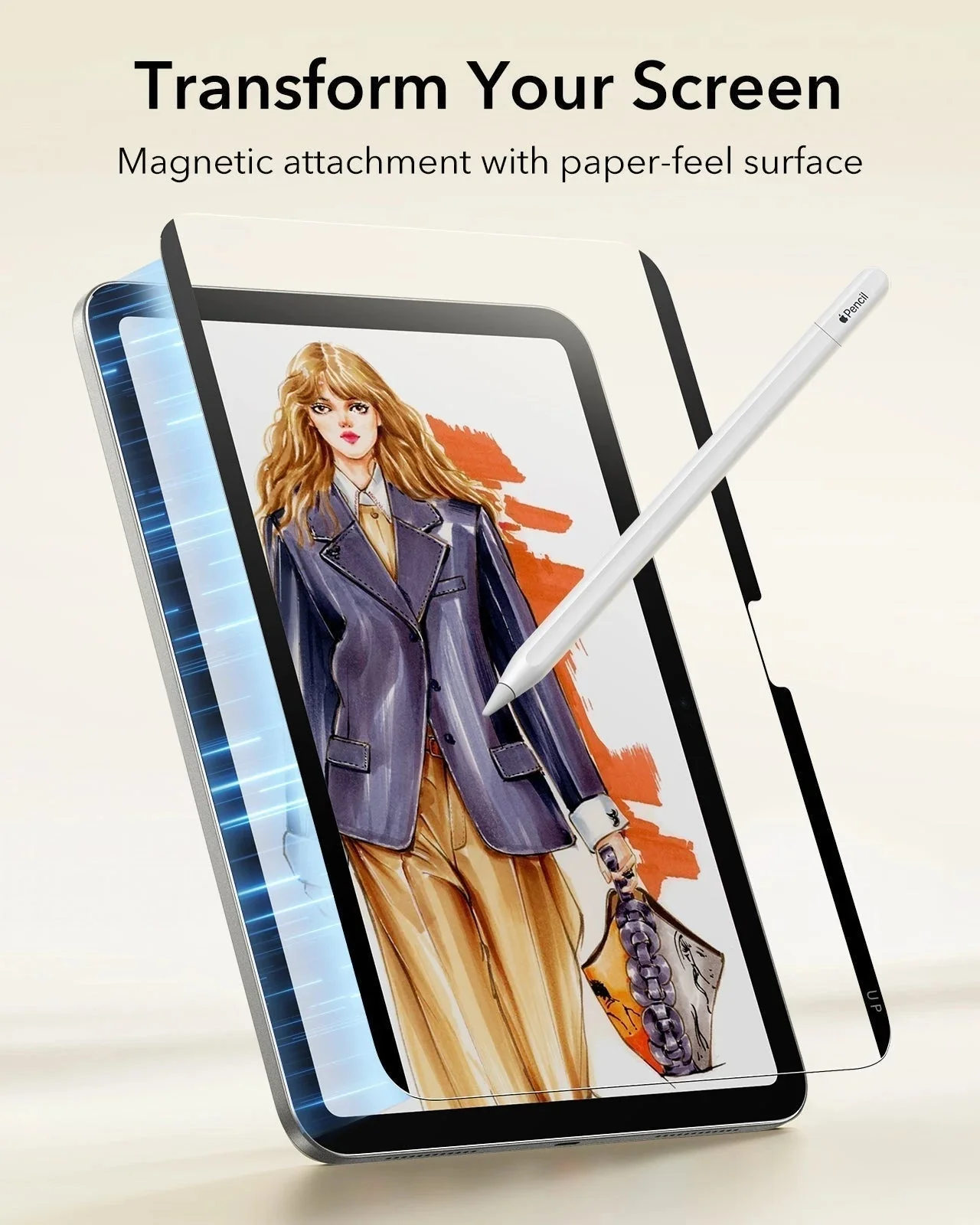 iPad Air 11" (M4) 2026 Bundle Shift Magnetic Case, Papel-Feel Magnetic & Armorite® Protection - Pink - Image 10