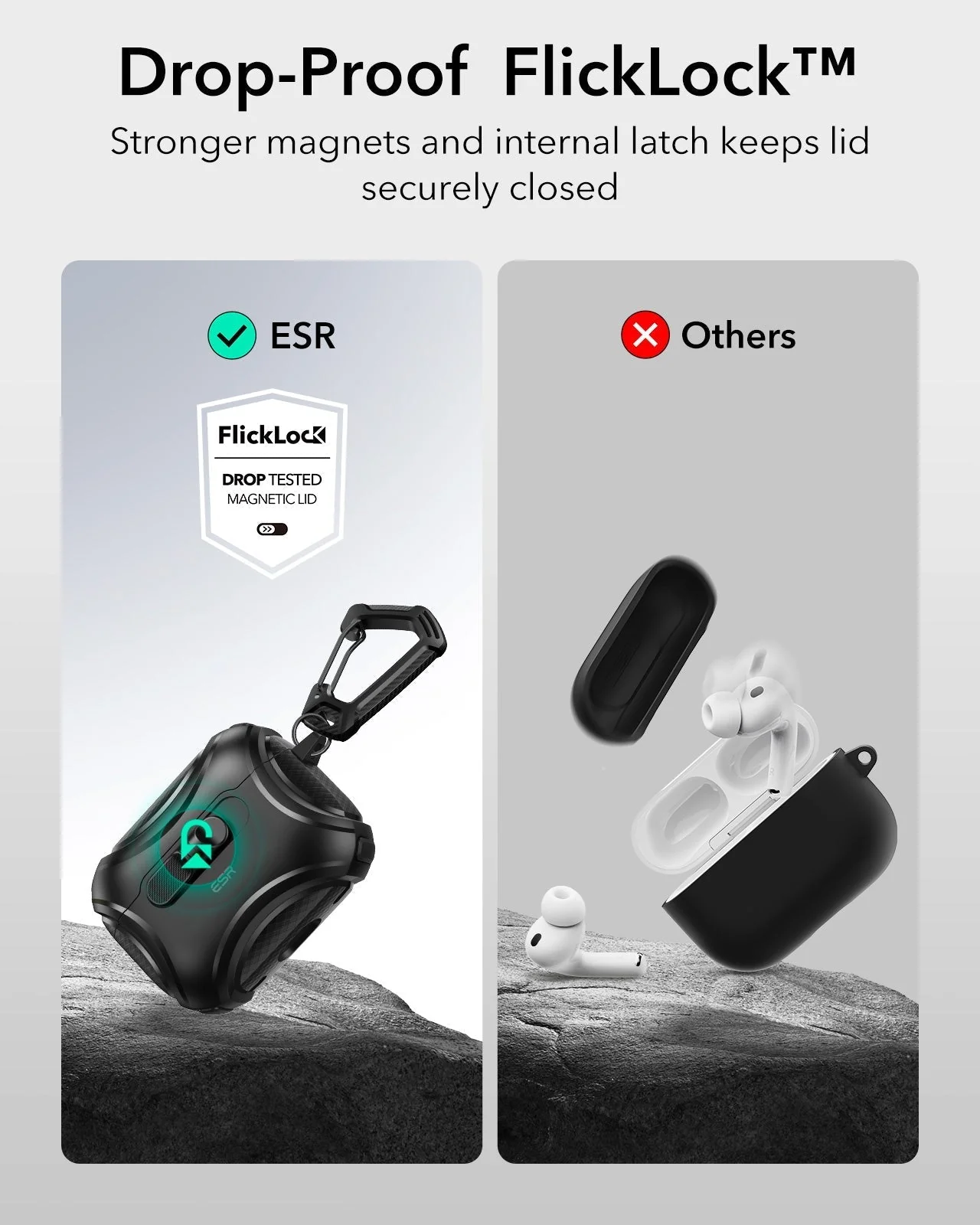 25W CryoBoost Foldable 3-in-1 Magnetic Charger and AirPods Pro 3 Cyber FlickLock Case Bundle– US Plug-Black&Purple - Image 16