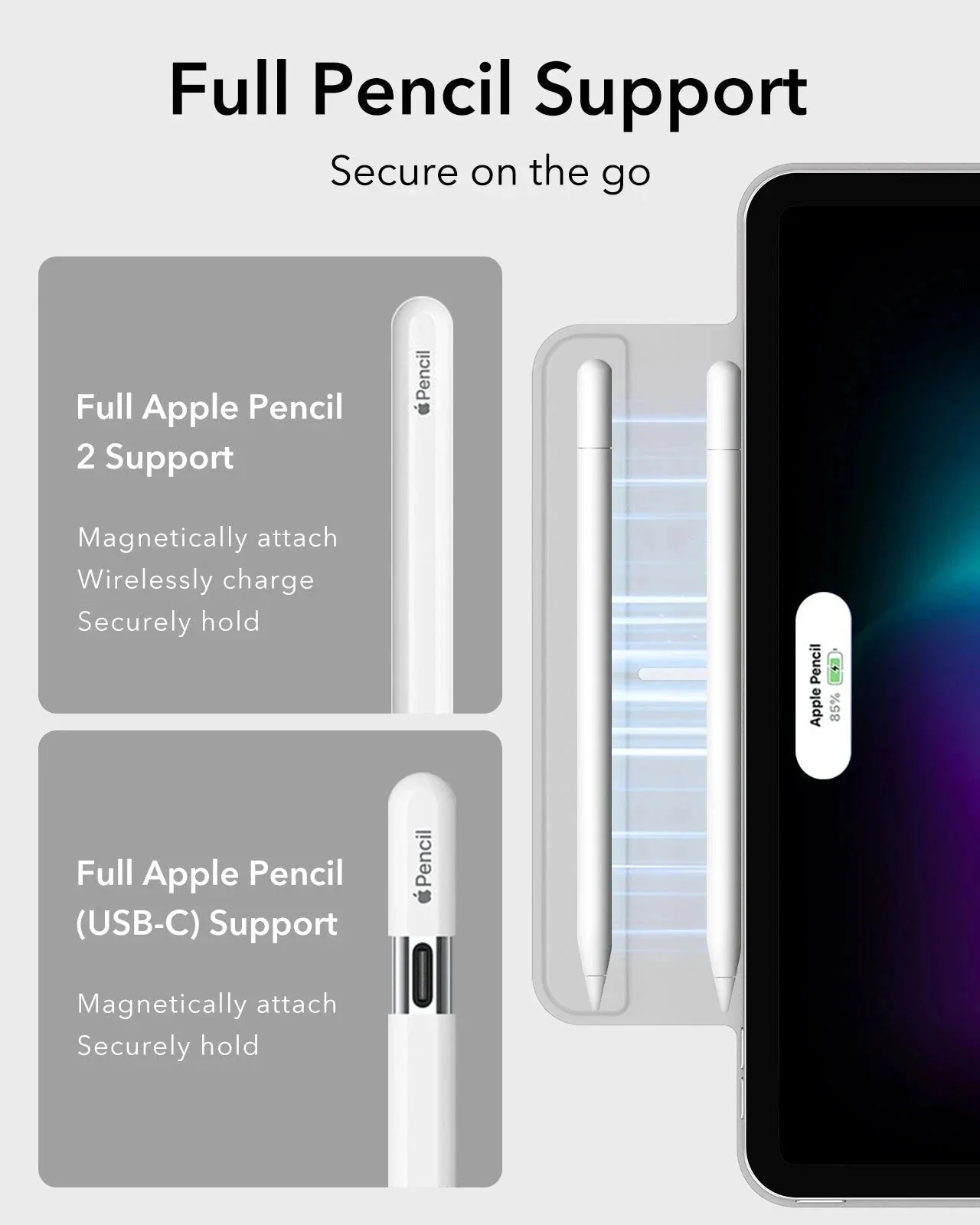 iPad Pro 11" (2025) Rebound Magnetic Case - Brilliant White - Image 4