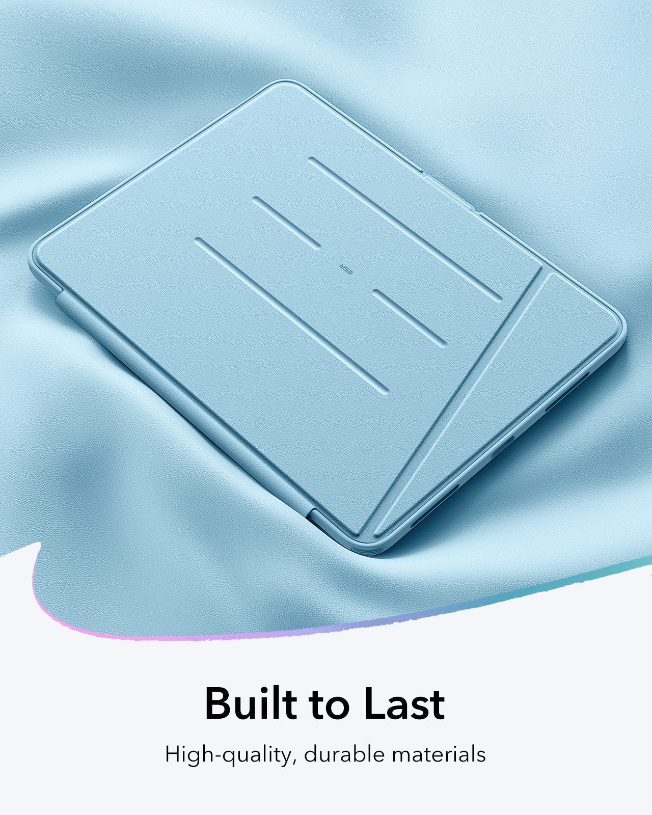 iPad Air 13" (M4) 2026 Bundle Flip Magnetic Case with Pencil Holder & Armorite® Paper-Feel Protection - Sky Blue - Image 10