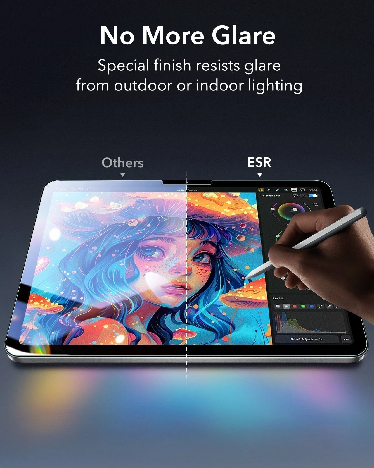 iPad Air 13" (M4) 2026 Bundle Flip Magnetic Case with Pencil Holder & Armorite® Paper-Feel Protection - Starlight - Image 16