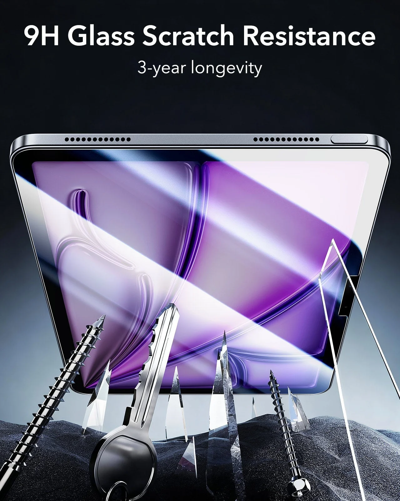 iPad Air 13" (M4) 2026 Bundle Shift Magnetic Case & ArmoriteĀ® Protection -Titanium - Image 7