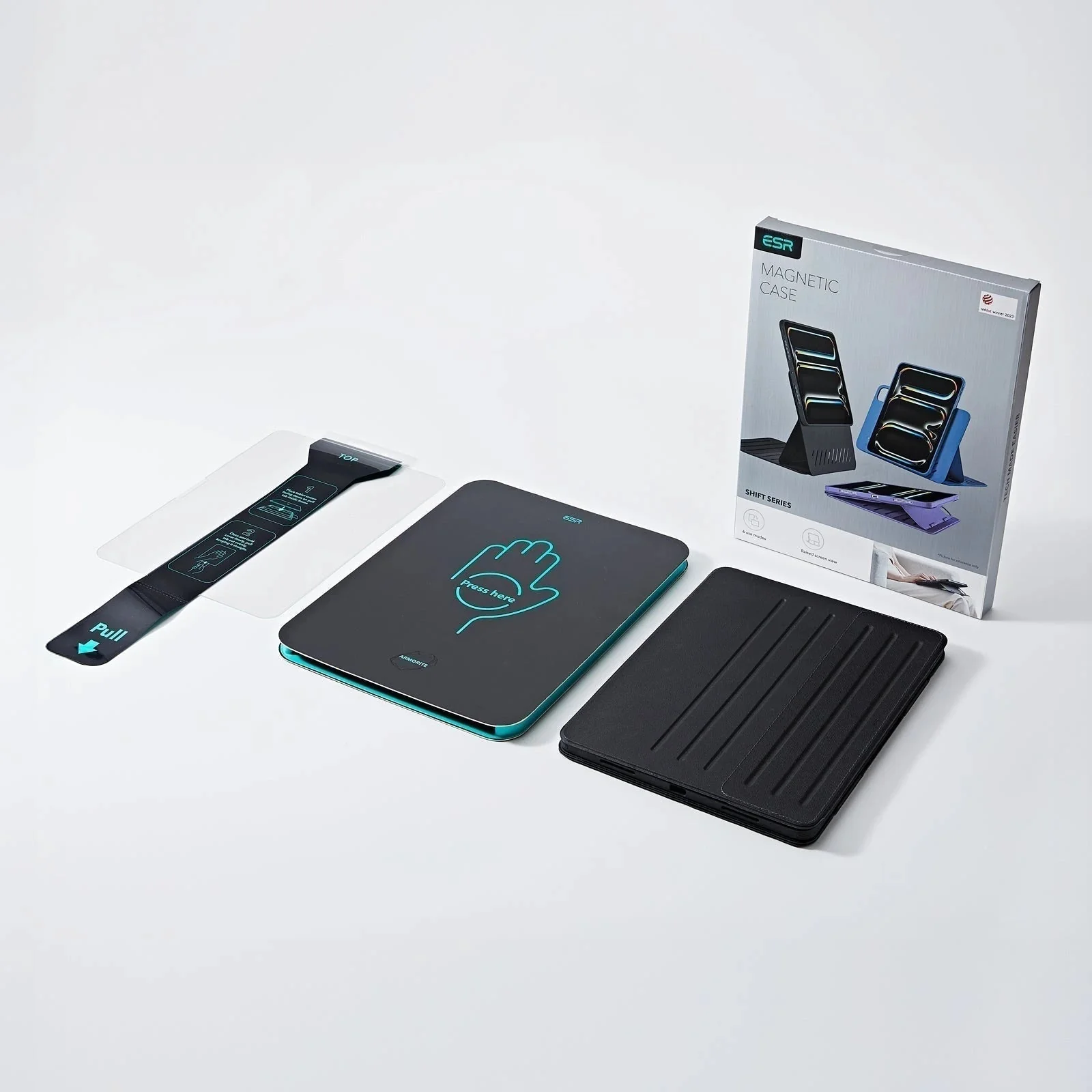 iPad Pro 13" (2025) Bundle Shift Magnetic Case & ArmoriteĀ® Protection - Titanium - Image 2