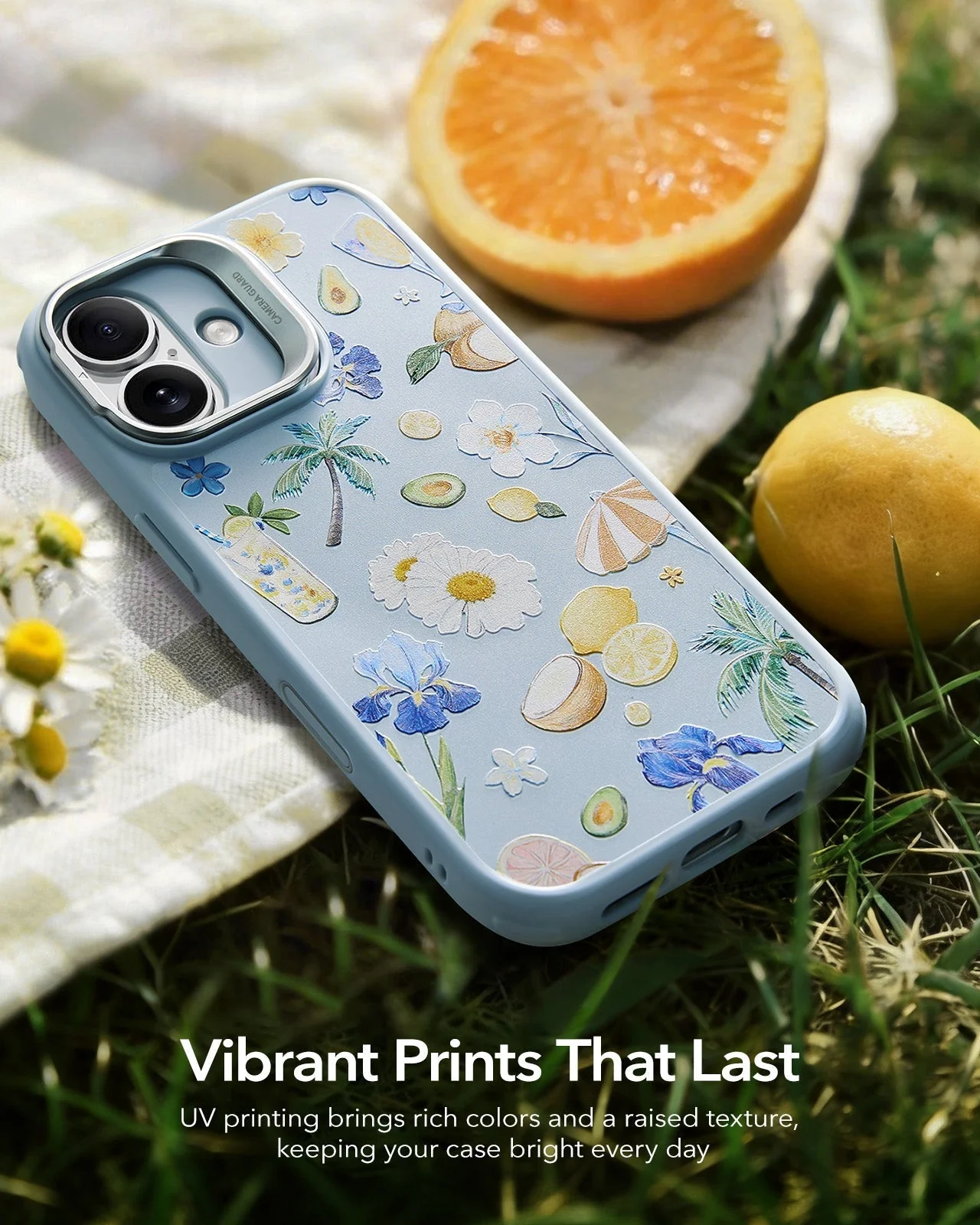 iPhone 17 Bundle Classic Hybrid Magnetic Case (Camera Control, Stash Stand) and Armorite Screen Protector - Tropical Paradise - Image 9