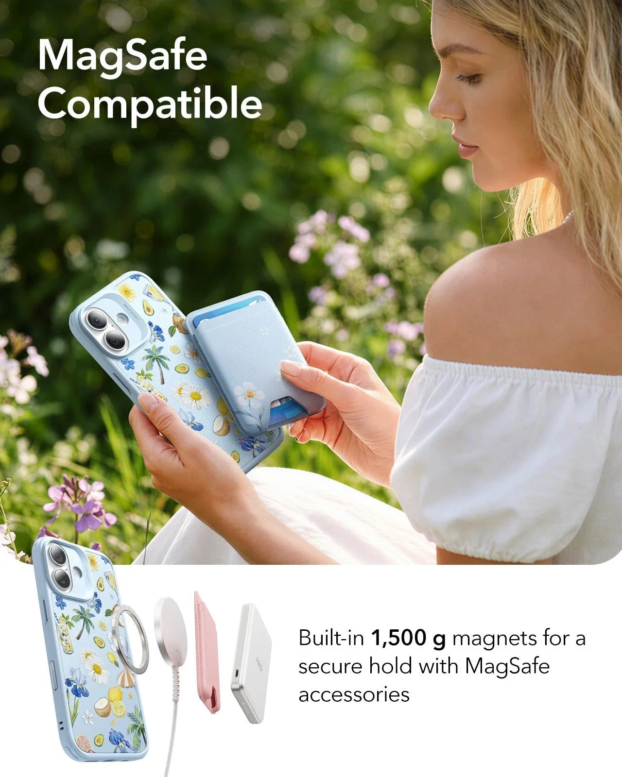 iPhone 17 Bundle Classic Hybrid Magnetic Case (Camera Control) and Armorite Screen Protector - Tropical Paradise - Image 5