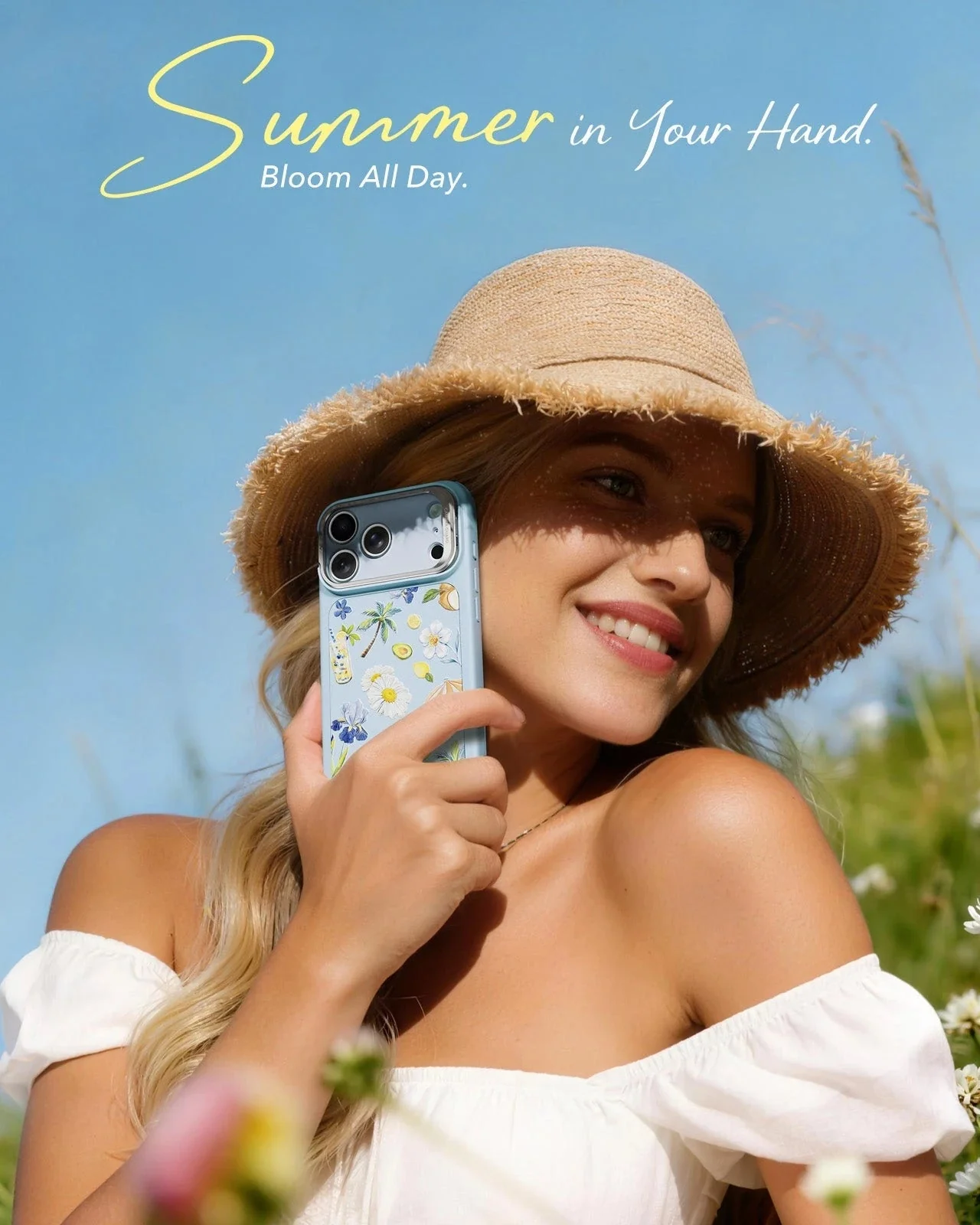 iPhone 17 Pro Bundle Classic Hybrid Magnetic Case (Camera Control, Stash Stand) and Armorite Screen Protector - Tropical Paradise - Image 3