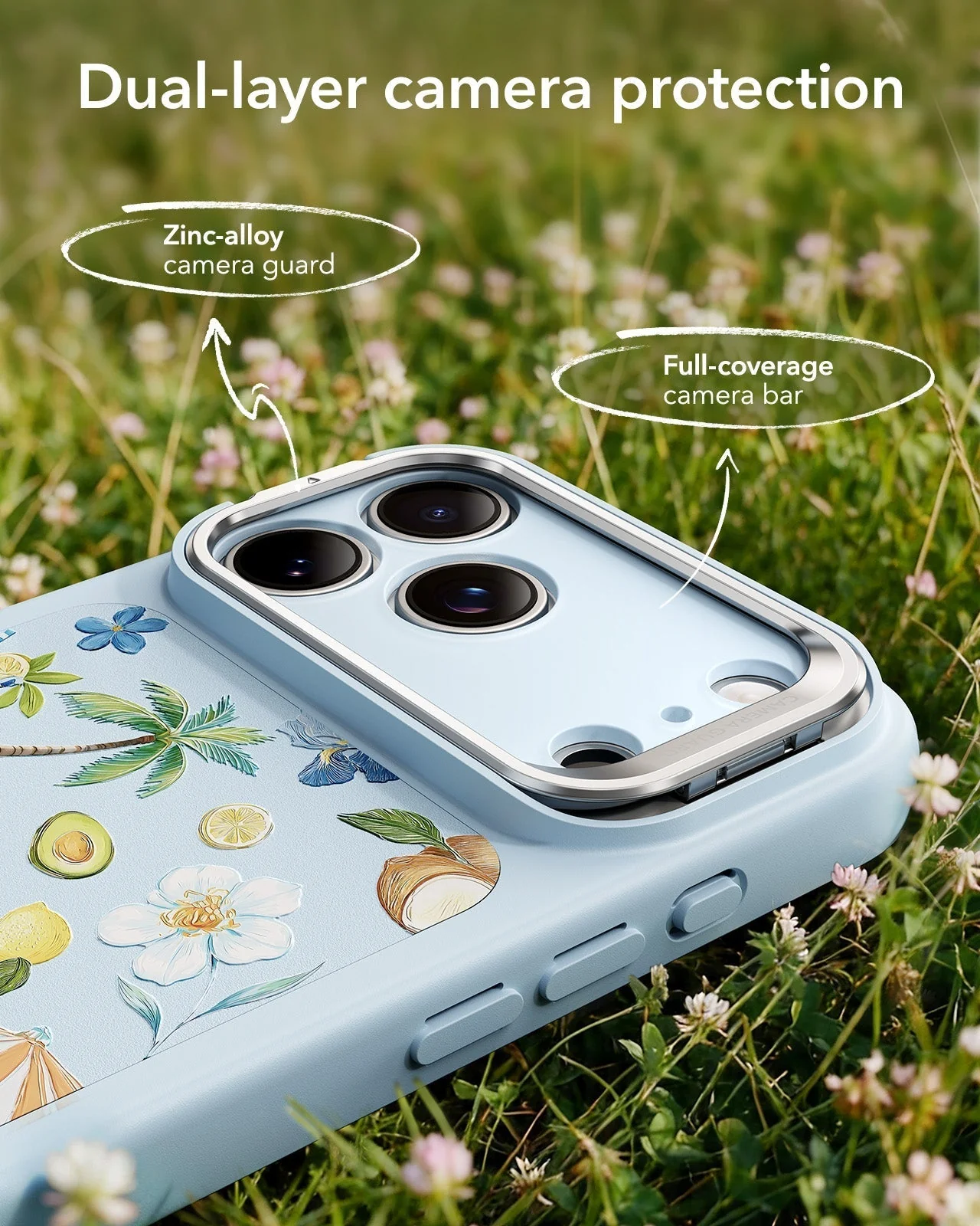 iPhone 17 Pro Bundle Classic Hybrid Magnetic Case (Camera Control, Stash Stand) and Armorite Screen Protector - Tropical Paradise - Image 7