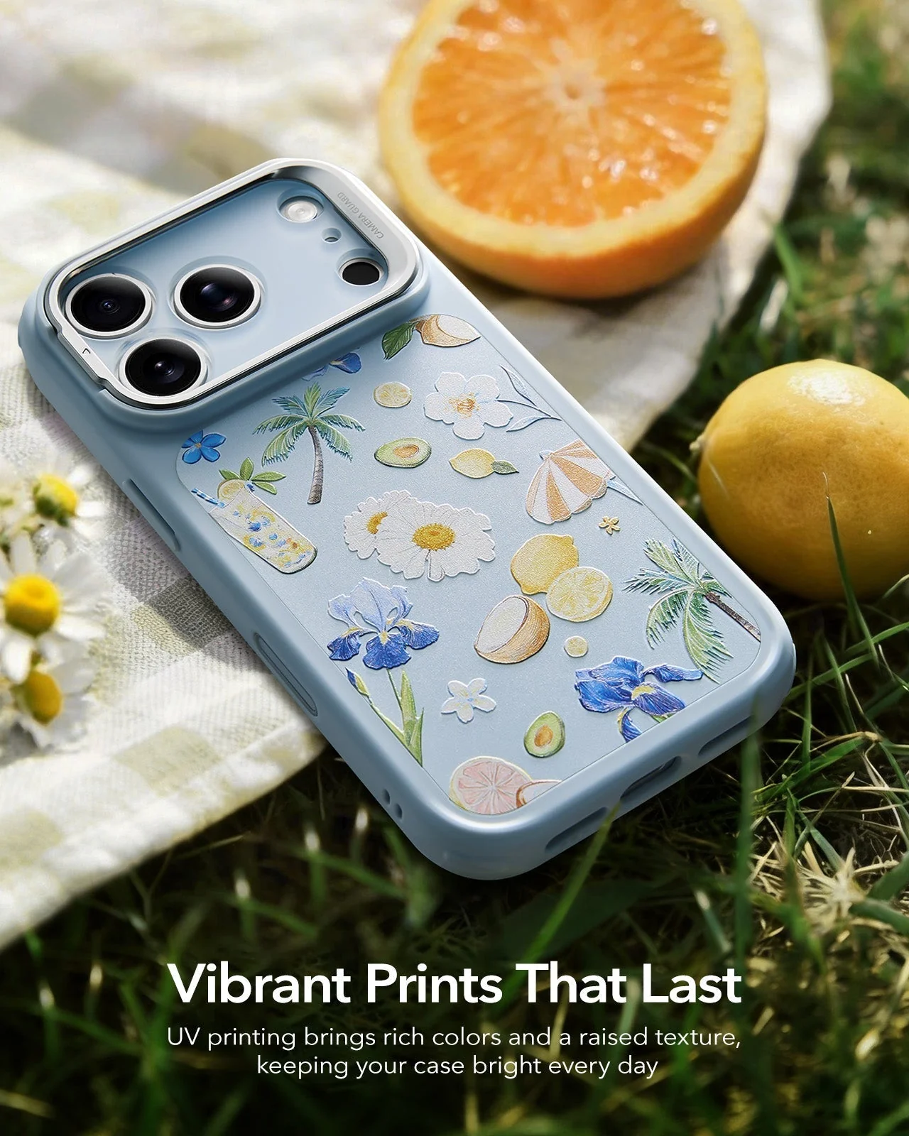 iPhone 17 Pro Bundle Classic Hybrid Magnetic Case (Camera Control, Stash Stand) and Armorite Screen Protector - Tropical Paradise - Image 9