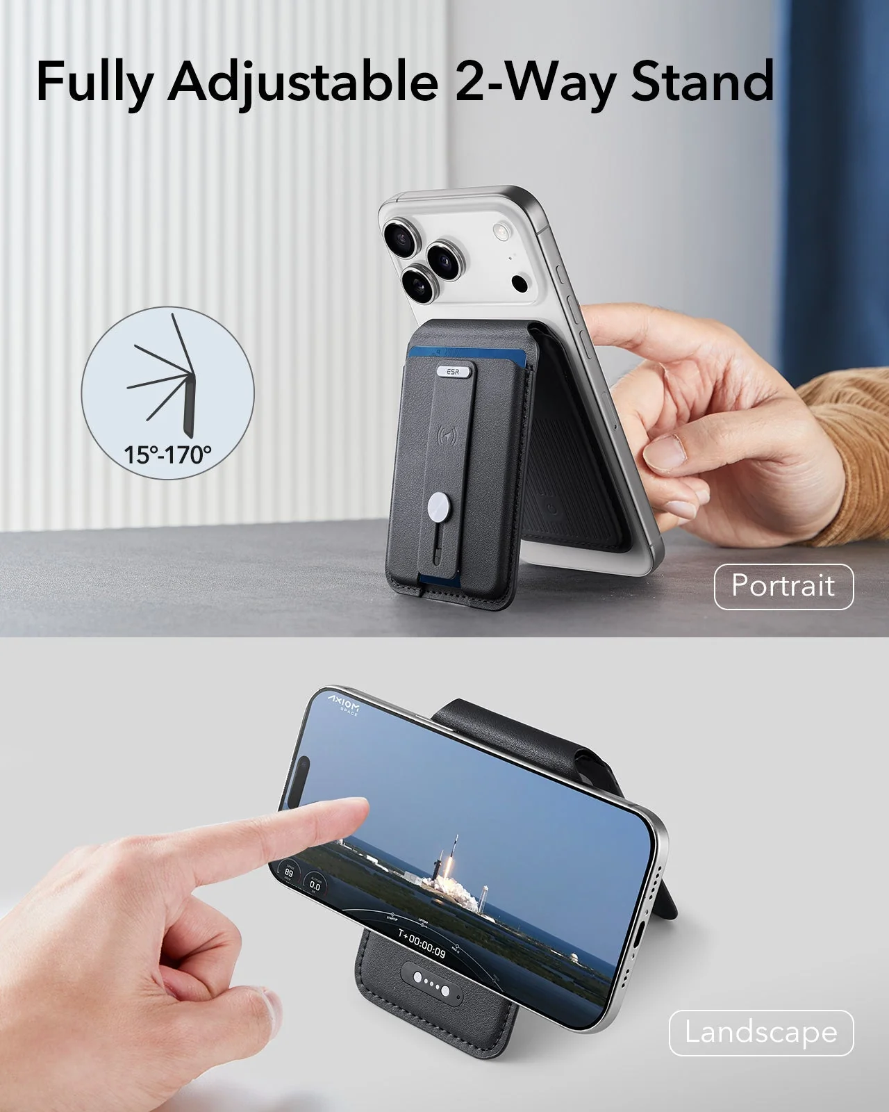 25W CryoBoost 3-in-1 Magnetic Charger (Qi2) and Wallet Stand Bundle - US Plug–White - Image 16